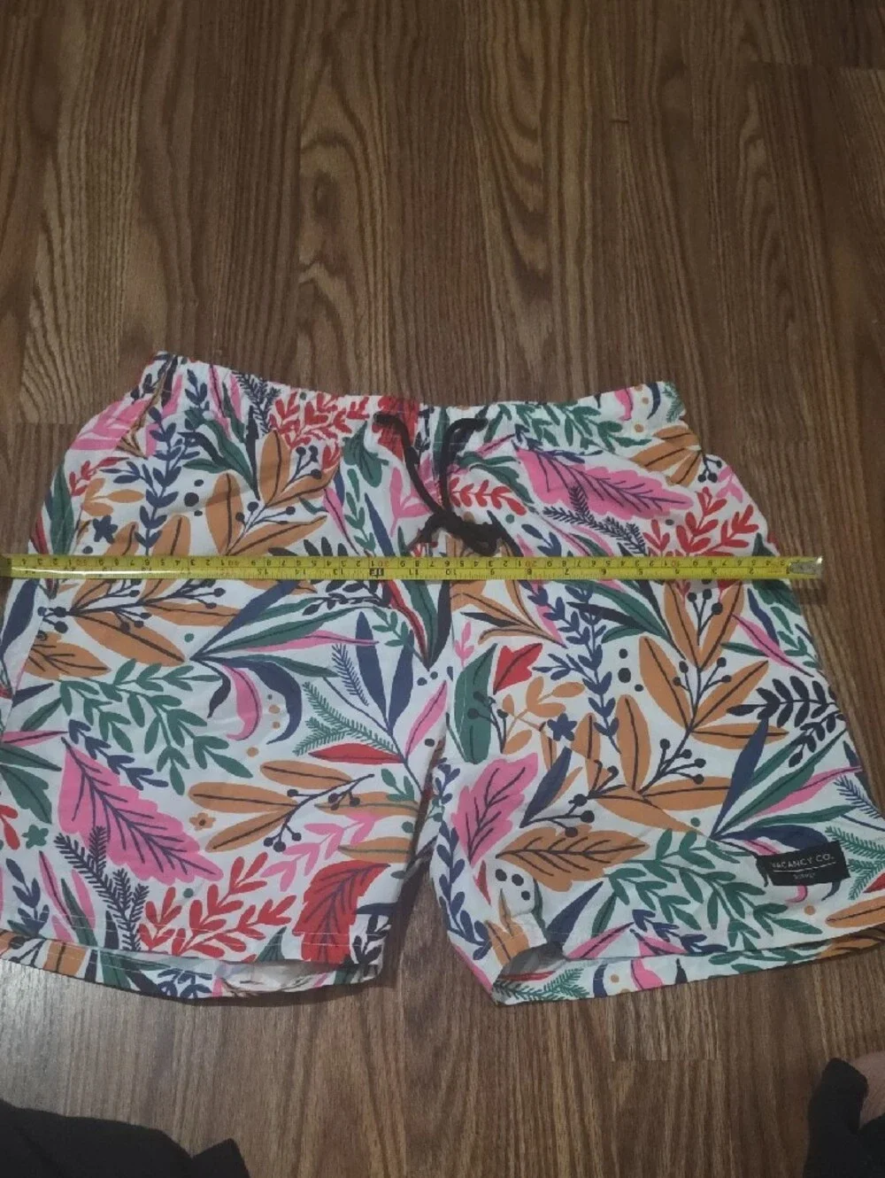 Men's Floral Drawstring Bermuda Shorts - White Multi
